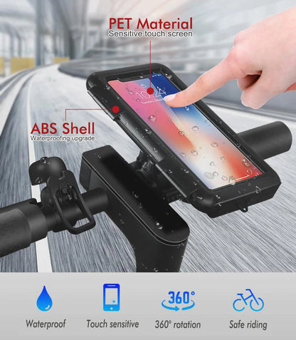 New Motorcycle Phone Holder 360 Degree Rotation Cell Phone Clamp