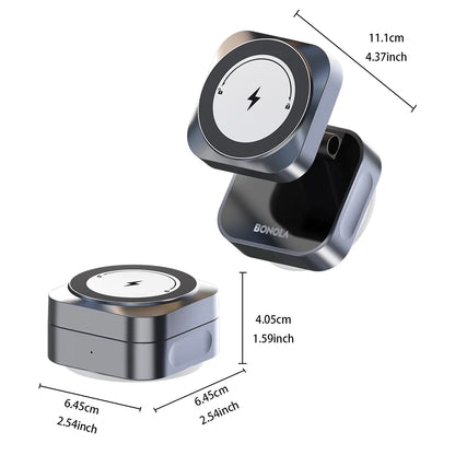 Bonola Suction Cup Car Wireless Charger Foldable Suction Stand