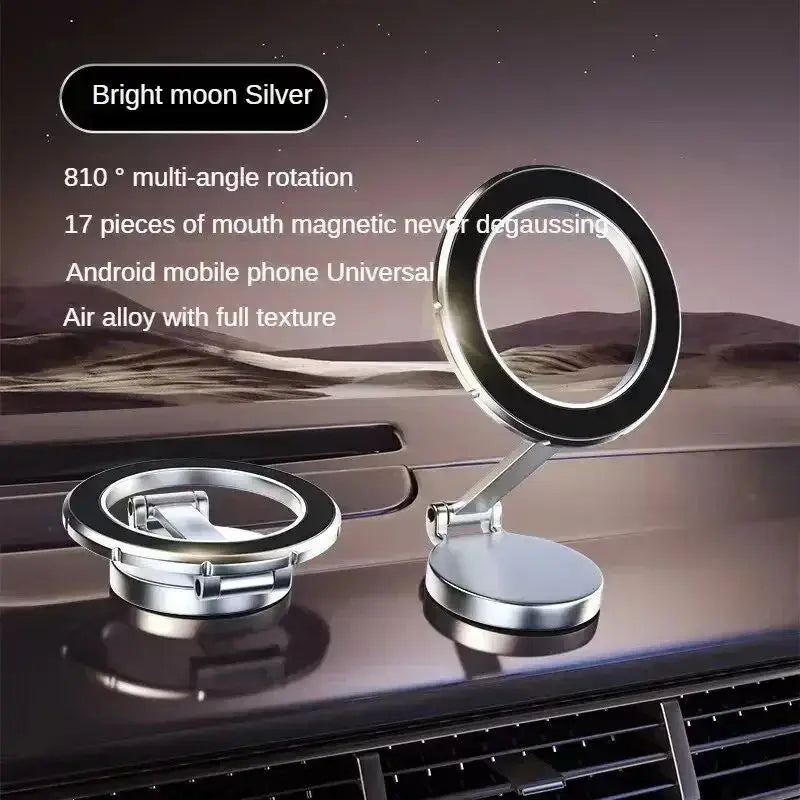 Alloy Folding Magnetic Car Compact Cell Phone Holder