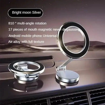 Alloy Folding Magnetic Car Compact Cell Phone Holder