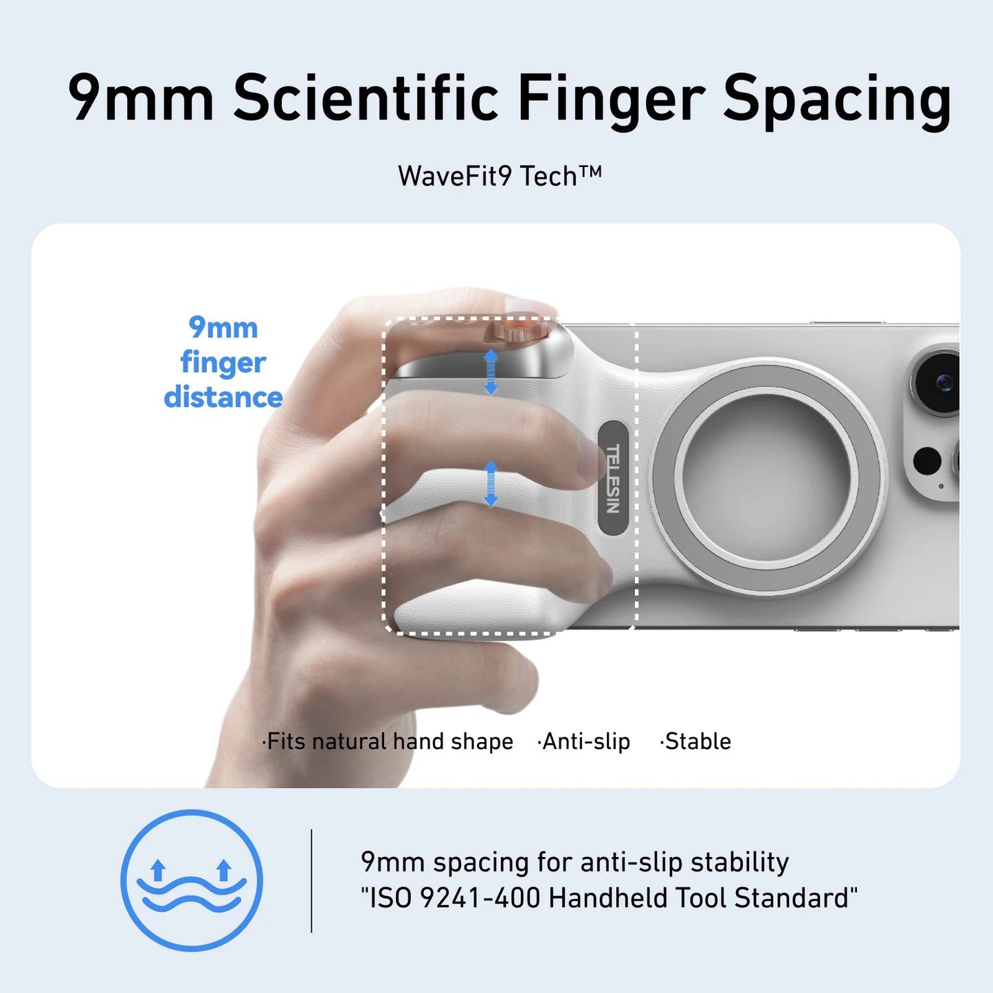 Fun Shot Magnetic Grip, Ergonomic Style Phone Camera Grip