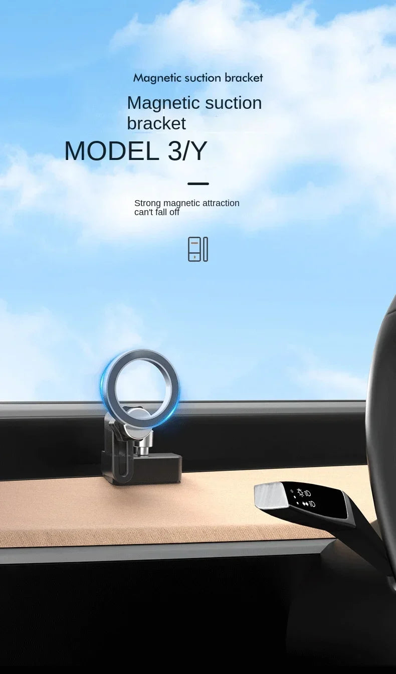 For Tesla Model 3 Model Y Magnetic Car Phone Holder