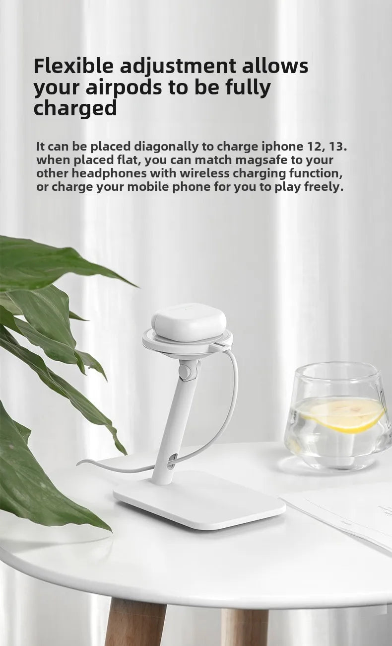 Magnetic Phone Holder Stand with Wireless Charger