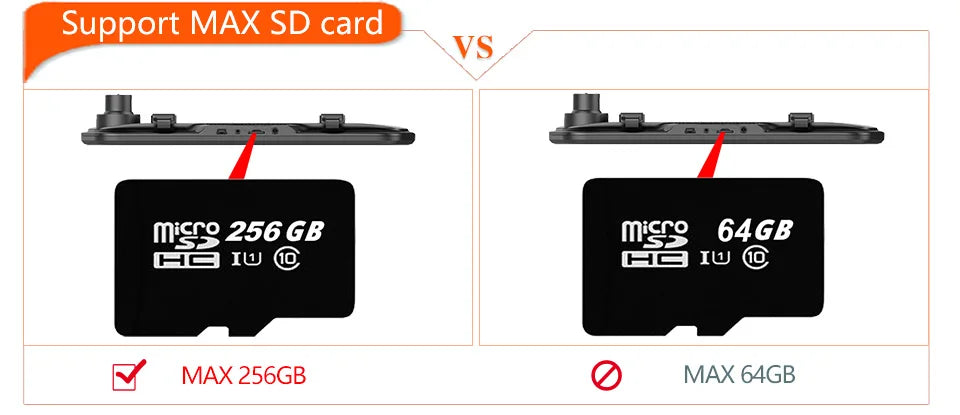 E-ACE 2K Car DVR WIFI GPS Stream Media Mirror Optional