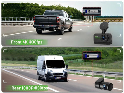 4K Dash Cam for Cars Car Camera Dash Cam WIFI Camera