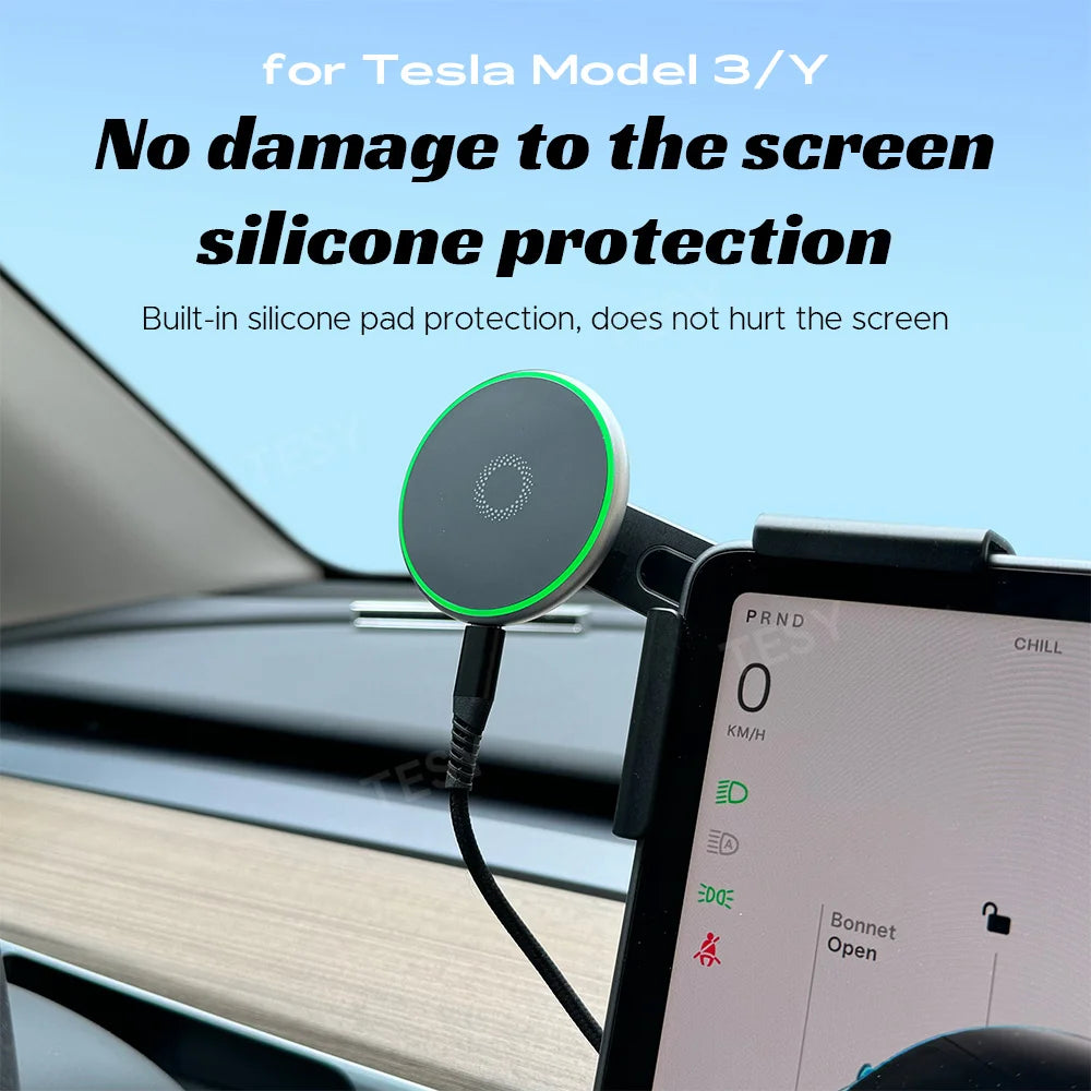 Car Phone Mount Holder 15W Magnetic Magsafe Wireless Charger