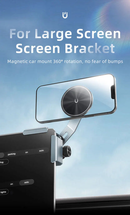 Car Phone Holder Screen Side Mount Adjustable Magnetic Support