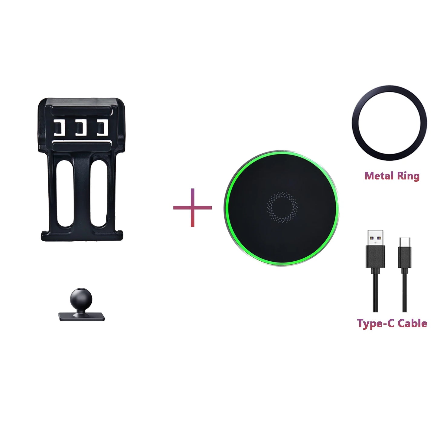 Car Phone Holder Wireless Charging Magnetic Phone Holder Car
