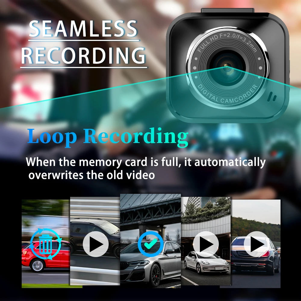 Car DVR Dash Cam WiFi FHD1080P Drive Video Recorder