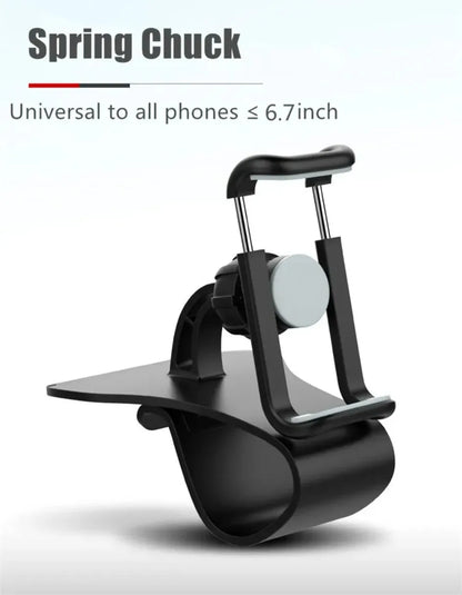 Car Dashboard Spring Chuck Phone Holder
