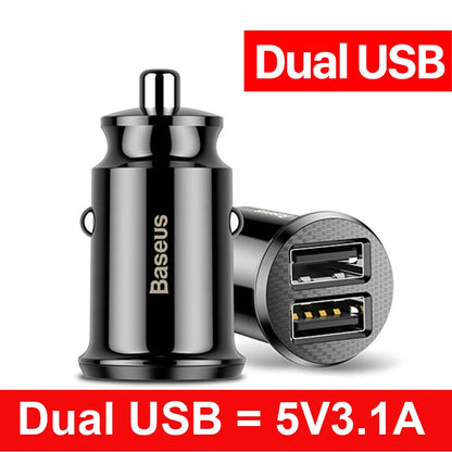 Baseus USB Car Charger Quick Charge Fast Car USB Charger