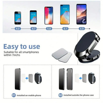 Car Phone Magnetic Stand  1080° Rotating Foldable
