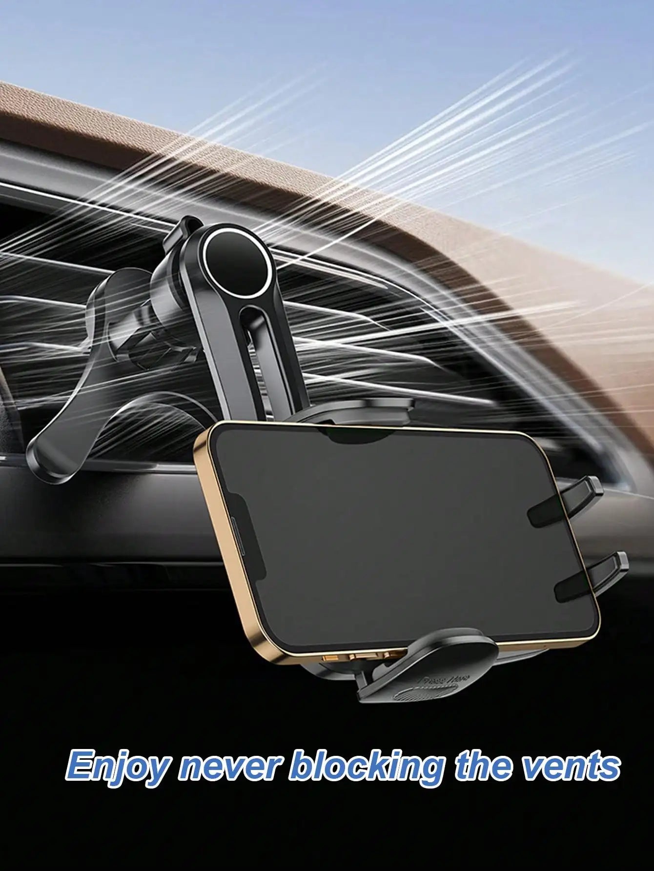 Universal Car Air Vent Phone Holder – Y-Shape Unobstructed Design
