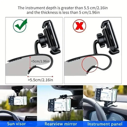 Universal Car Mobile Phone Holder Easy Clip Mount Stand Panel