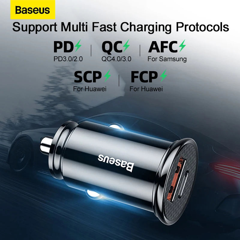Baseus USB Car Charger Quick Charge Fast Car USB Charger
