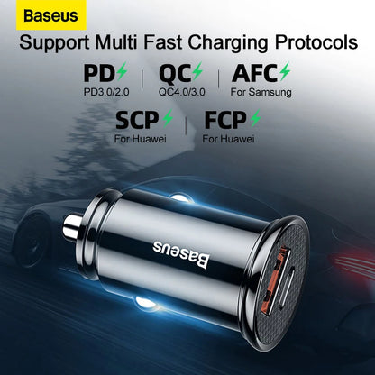 Baseus USB Car Charger Quick Charge Fast Car USB Charger