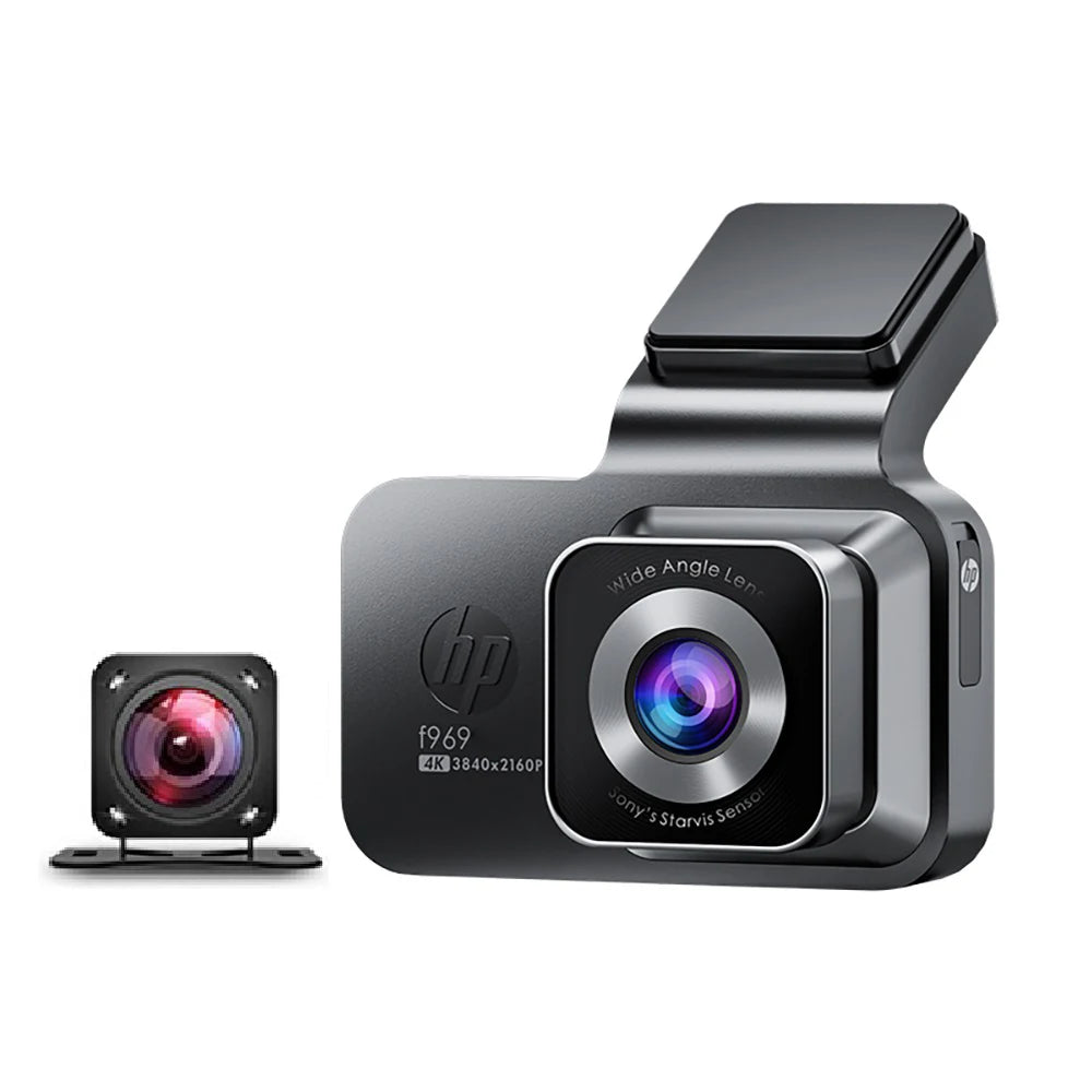 HP F969 dash cam car camera 4k HD night vision WiFi DVR