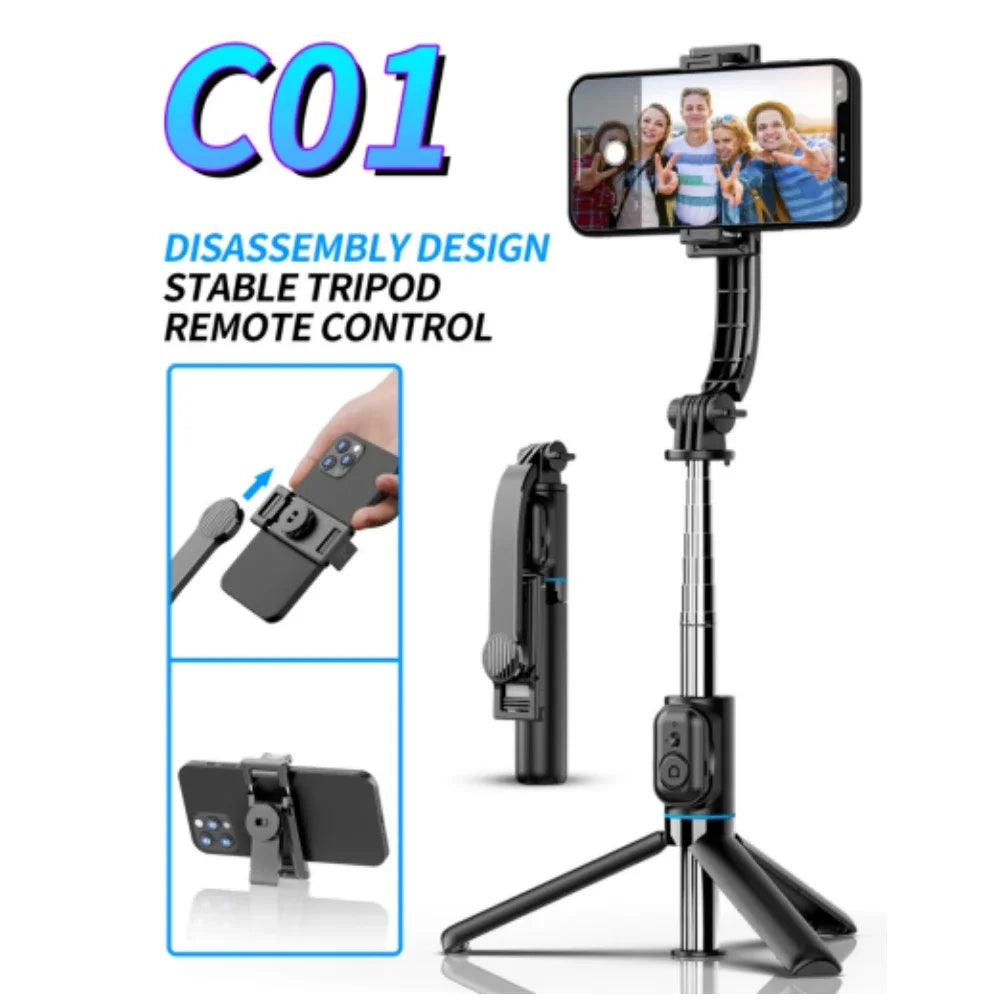 Wireless Mobile Selfie Stick Multi-Functional Stable Tripod Stand
