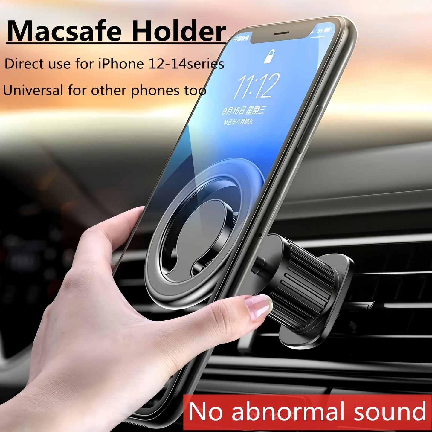 Magnetic Car Phone Holder Universal Air Vent/Dashboard Mount