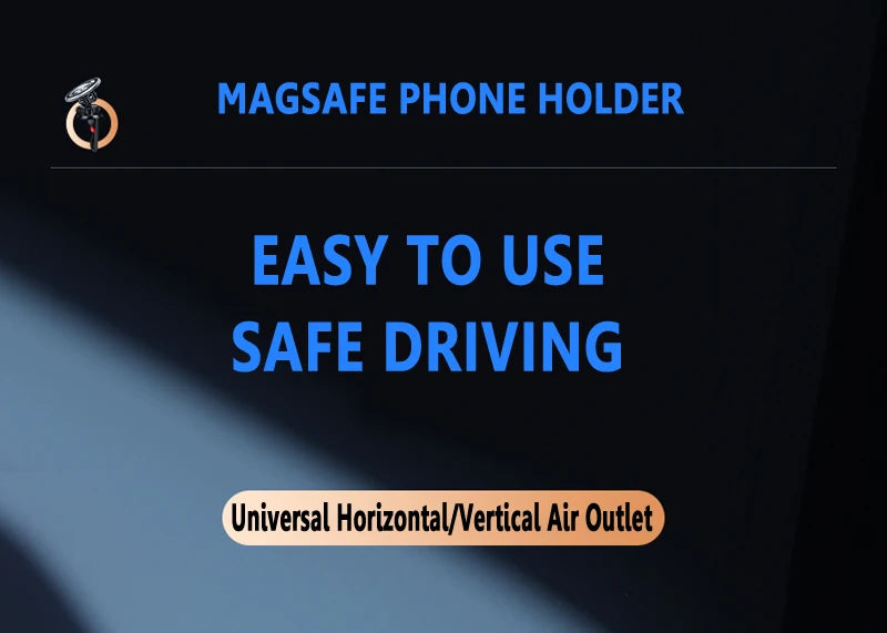 Magnetic Phone Holder Compatible With MagSafe Car Mount