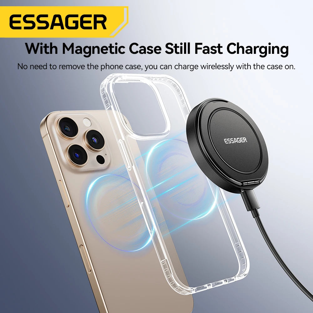 Magnetic 15W Wireless Charger Fast Charging Pad Stand