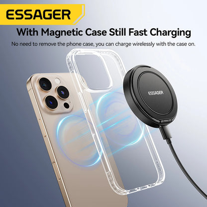 Magnetic 15W Wireless Charger Fast Charging Pad Stand