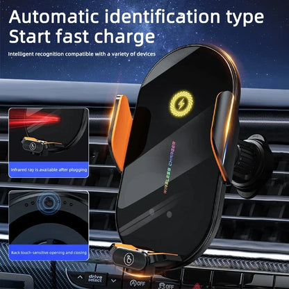 Car Wireless Phone Holder Stand 66W Fast Charging Station Charger