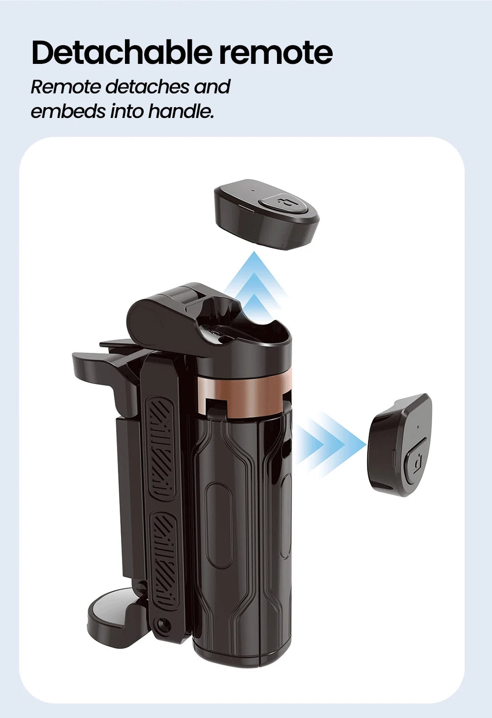 Mini Selfie Stick Wireless Bluetooth Portable Telescopic