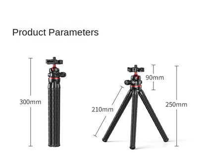 Flexible Octopus Tripod for Phone Camera DSLR 2in1 Design