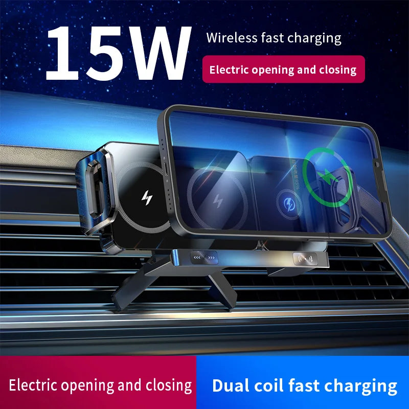 New High Intelligent Mobile Phone/Pad Holder Magnetic Car Charger