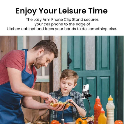 90cm Phone Holder Stand Lazy Bracket Headrest Bed 360