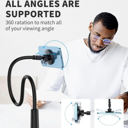 Cellphone bracket Magnetic phone holder Gooseneck Lazy Long