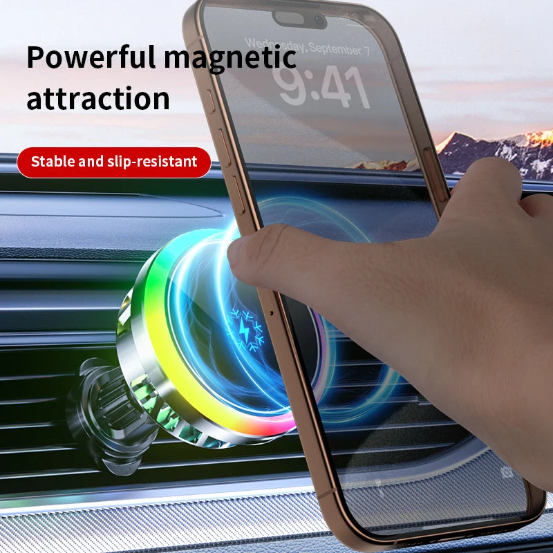 Wireless Car Charger 15W Magnetic Turbo Air Cooling