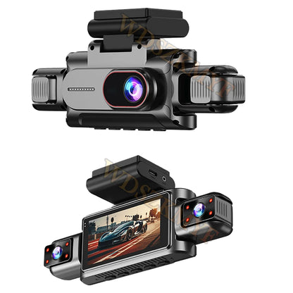 360°Auto Camera 1080P Video Recorder 3/4 Lens WIFI DashCam