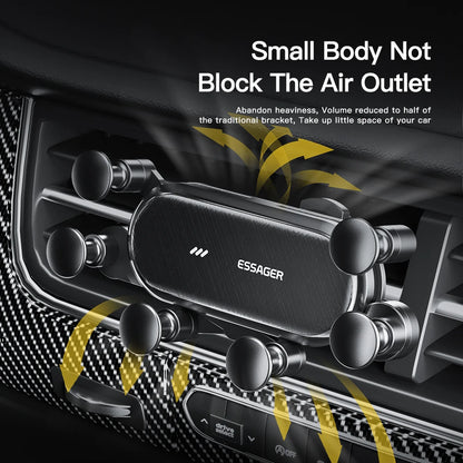 Essager Gravity Car Phone Holder Air Vent Clip Mount Stand