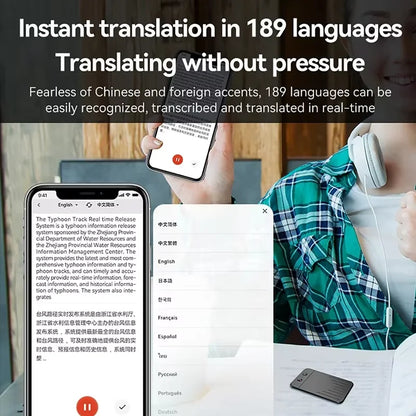 AI Voice Recorder APP Control AI Notetaking Device