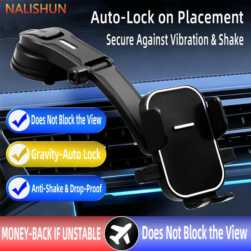Car Phone Holder Universal Suction Cup Stable In-car Interior