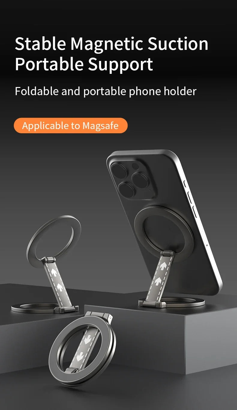 Double-Sided Magnetic Phone Ring Holder for MagSafe Kickstand