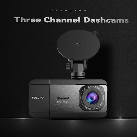 Newes 3Camera 1080P HD Dash Cam Hide Car Recording Camera