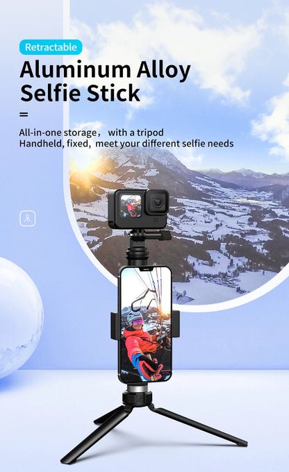 TELESIN For GoPro Selfie Stick Foldable Tripod Phone Holder