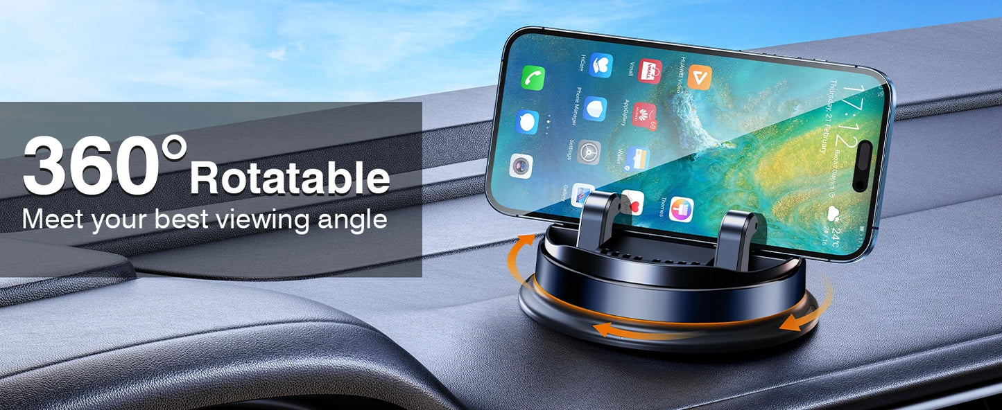 Car Phone Mount Holder for Dash One-Handed