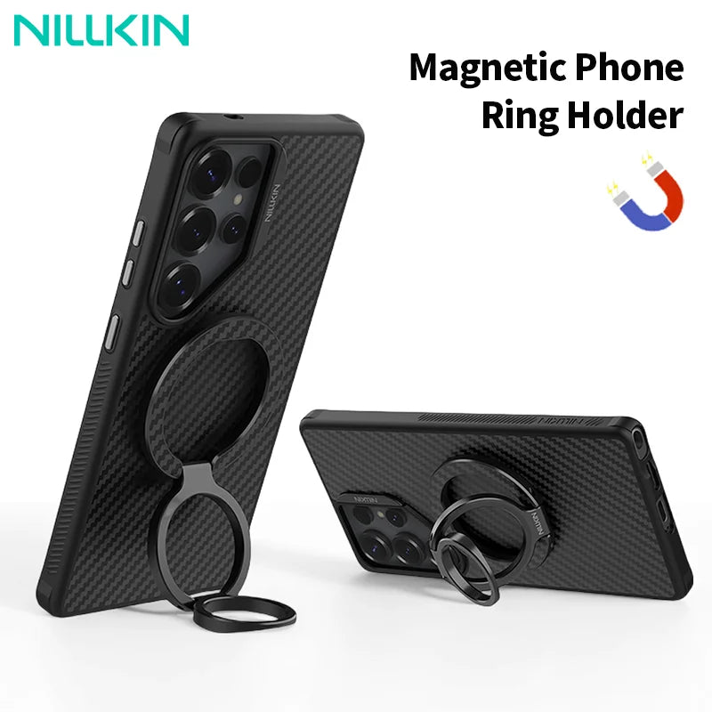 FiberSnap Magnetic Phone Ring Stand Aluminum 360° Rotation