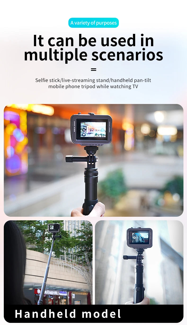 TELESIN For GoPro Selfie Stick Foldable Tripod Phone Holder