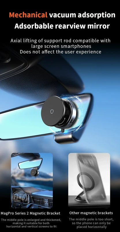 Magnetic Car Mount Mobile Phone Holder Vacuum Adsorption