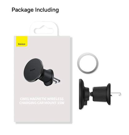 15W Fast Charging Car Charger Holder Magnetic Car Phone Holder