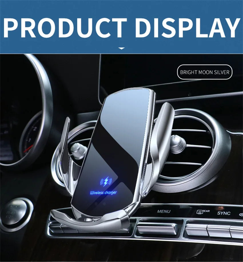 30W Car Wireless Charger Magnetic Automatic Car Mount