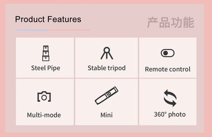 Q02 Foldable Tripod Selfie Stick Wireless Bluetooth