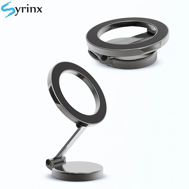 Car Magnetic Folding Phone Holder 360 Degree Rotation Phone Mount