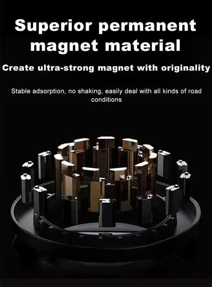 Alloy Folding Magnetic Car Compact Cell Phone Holder