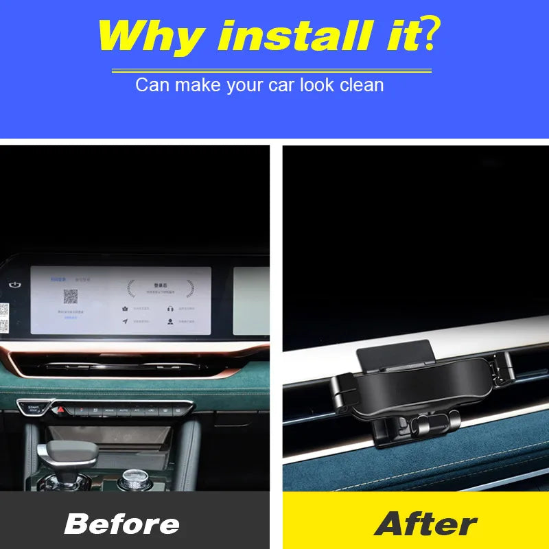 Vtear Car Phone Holder Air Vent Outlet Stand Rotation